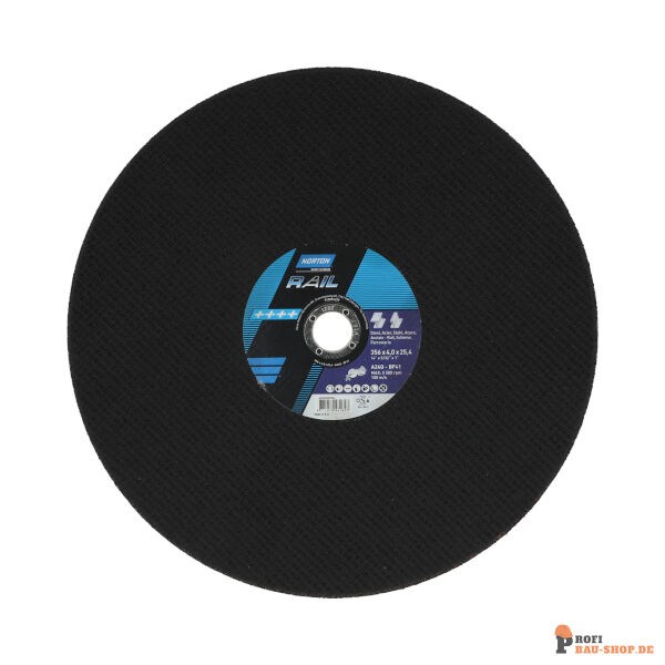 nortonschleifmittel/NORTON_schleifmittel_66252833554 Norton RAIL-CUT for Rail Saw Cut-Off on METAL 356x4x25.4 GRIT 24_133714